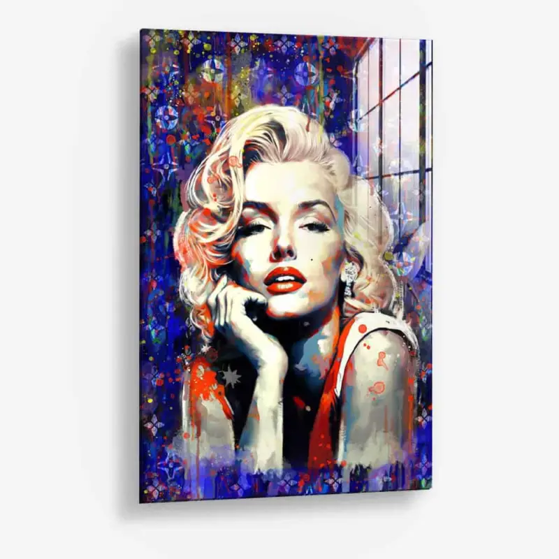 The Blonde – Glass - Gehard glas - 40x60 cm - Zonder lijst Commander Maintenant