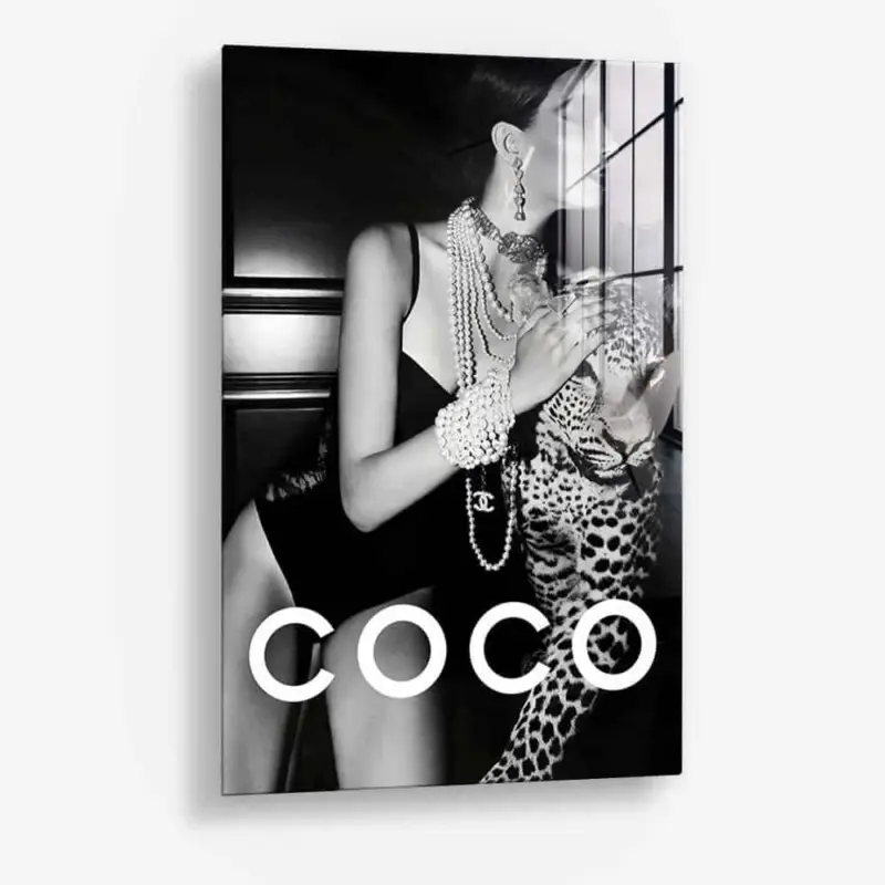 The Catwoman - Glass - Gehard glas - 40x60 cm - Zonder lijst Promotion Saisonnière