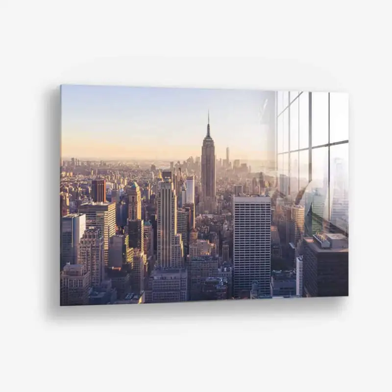 The City that never Sleeps - Glass - Gehard glas - 40x60 cm - Zonder lijst Meilleure Vente