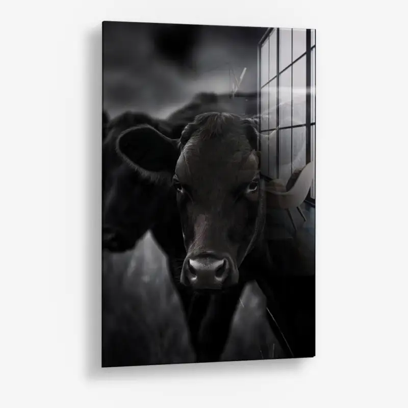 The Cow – Glass - Gehard glas - 40x60 cm - Zonder lijst Acheter Direct