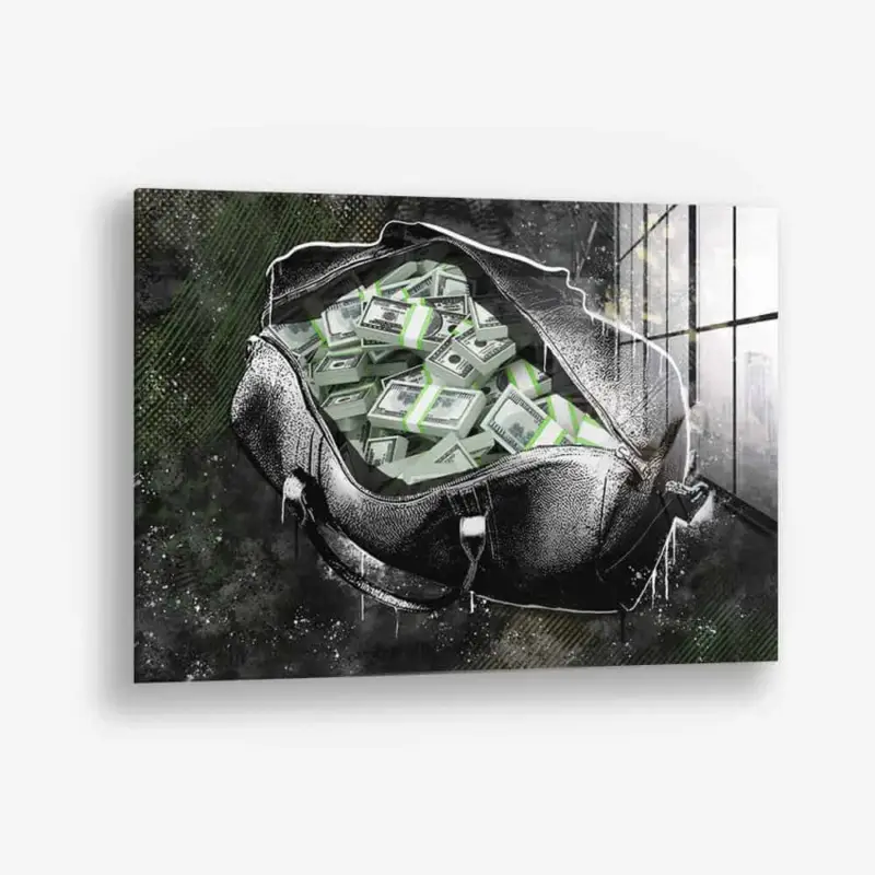 The Heist - Glass - Gehard glas - 40x60 cm - Zonder lijst Nouvelle Collection