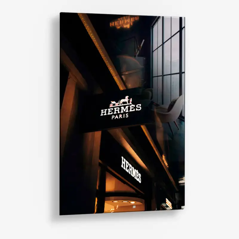 The Horse at Night – Glass - Gehard glas - 40x60 cm - Zonder lijst Quantité Limitée