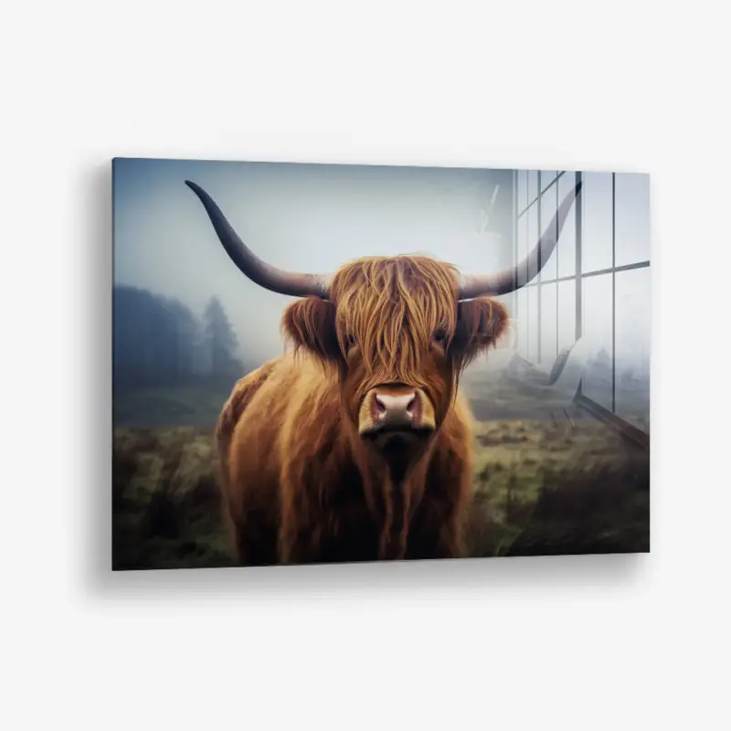 The Muscox – Glass - Gehard glas - 40x60 cm - Zonder lijst Super Prix