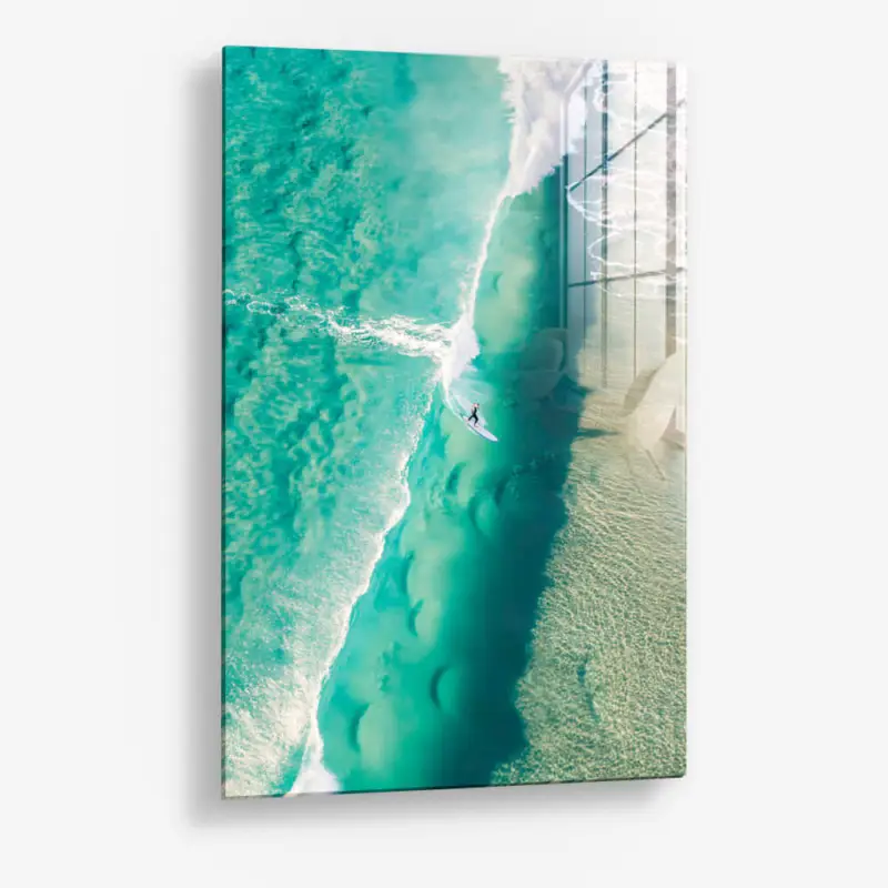 The Surfer – Glass - Gehard glas - 40x60 cm - Zonder lijst Achetez Aujourd’hui