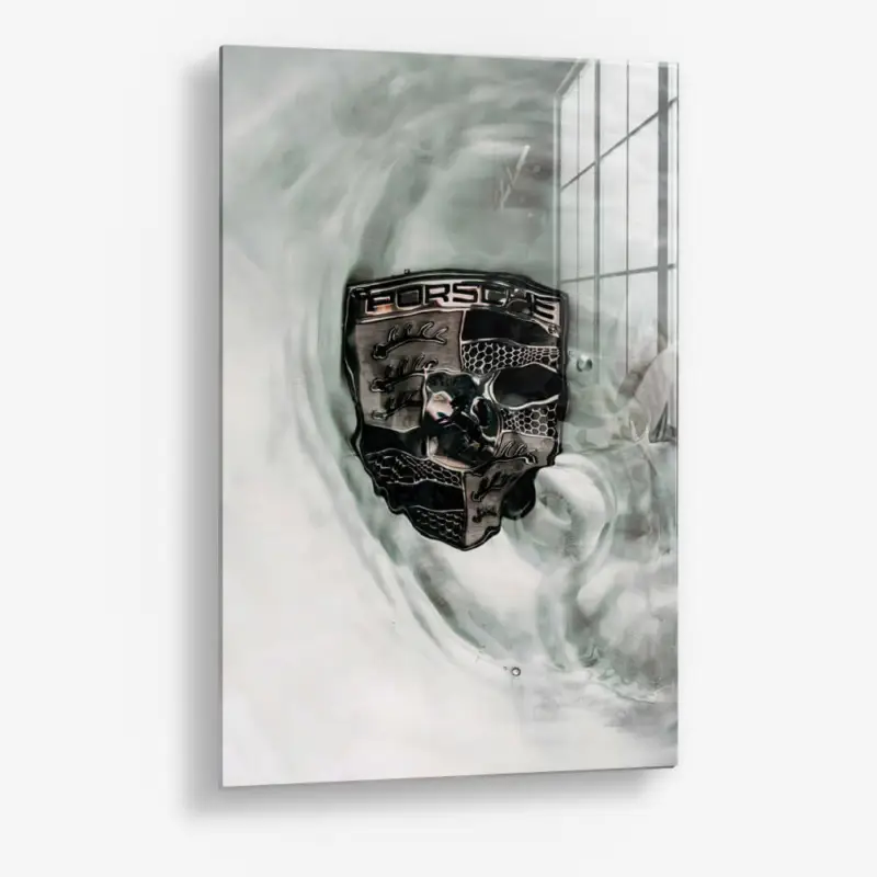 Timeless Emblem – Glass - Gehard glas - 40x60 cm - Zonder lijst Dernière Chance