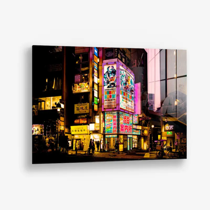 Tokyo Ads – Glass - Gehard glas - 40x60 cm - Zonder lijst Marque