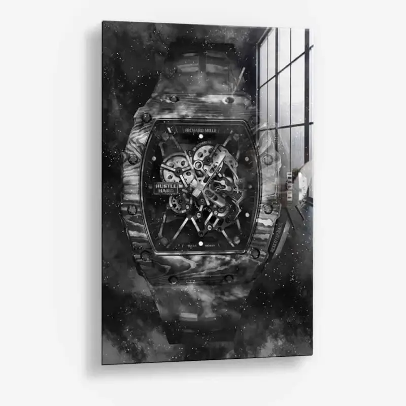 Valuable Time – Glass - Gehard glas - 40x60 cm - Zonder lijst Bon Plan