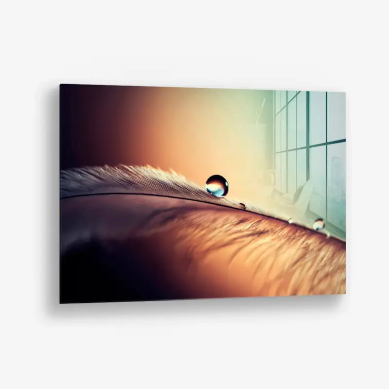 Waterdrop – Glass - Gehard glas - 40x60 cm - Zonder lijst Livraison Express