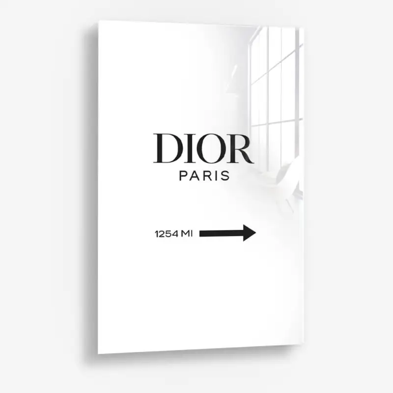 Way to Paris IV – Glass - Gehard glas - 40x60 cm - Zonder lijst Bon Marché