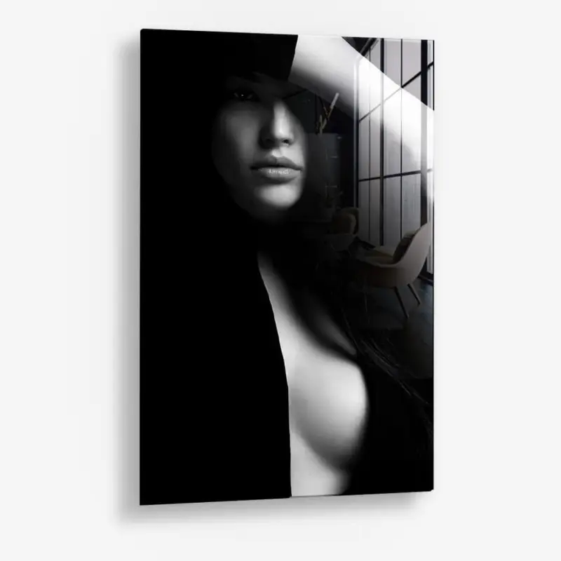 Woman's Silhouette – Glass - Gehard glas - 40x60 cm - Zonder lijst Acheter Direct