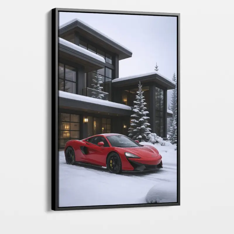 "Chromatic Drive I: Red" - Canvas - Zonder lijst - 50x70 cm Super Prix