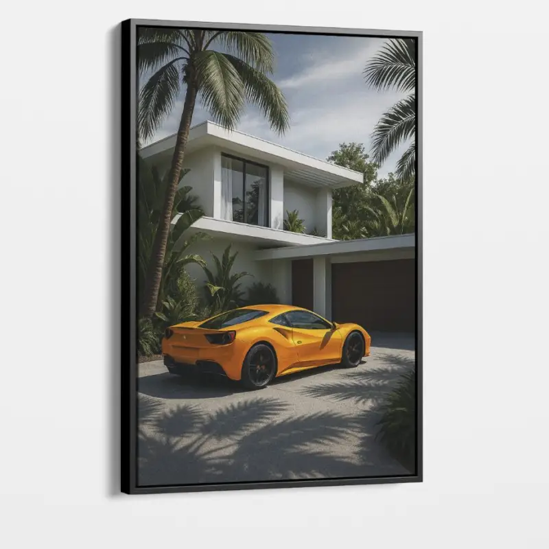 "Chromatic Drive II: Yellow" - Canvas - Zonder lijst - 50x70 cm Certifié