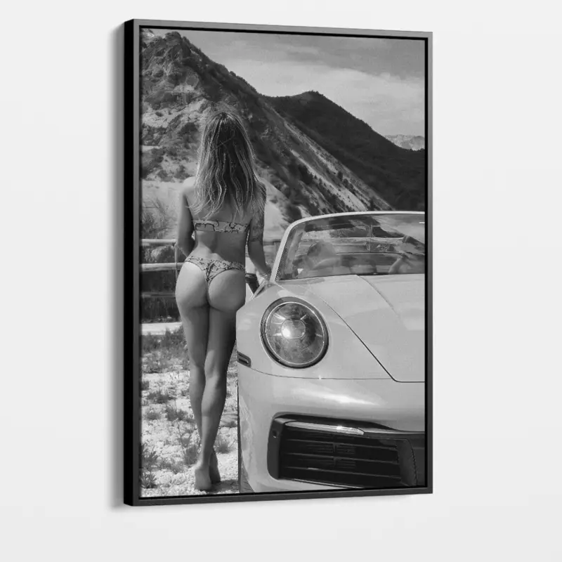 "Elegant Seduction I" - Canvas - Met lijst (zwart ) - 40x60 cm Achat Immédiat