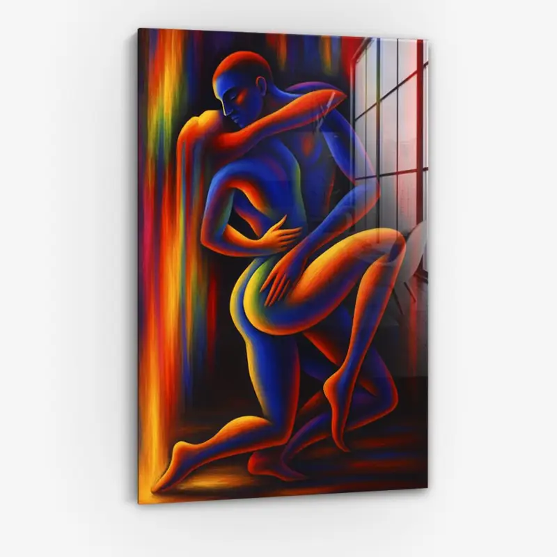Usine Directe Between Two Bodies - Glas - Gehard glas - Zonder lijst - 60x90 cm