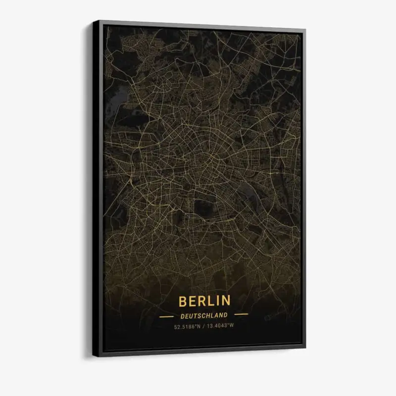 "Berlin Gold" - Canvas - 40x60 cm Paiement Sécurisé