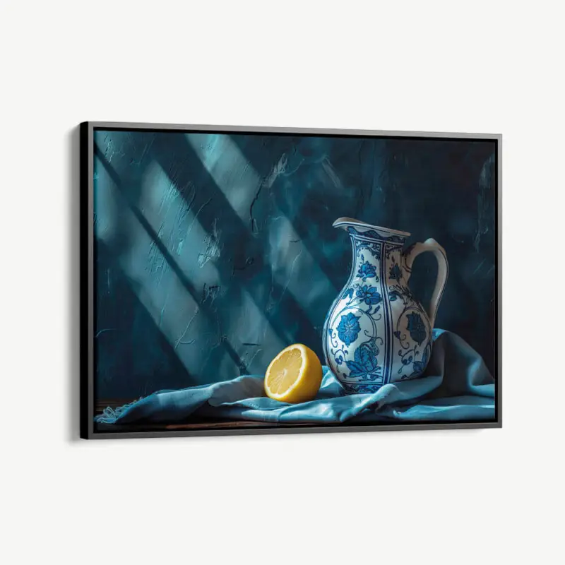 "Blauw Still Life" - Canvas - 40x60 cm Top Vente