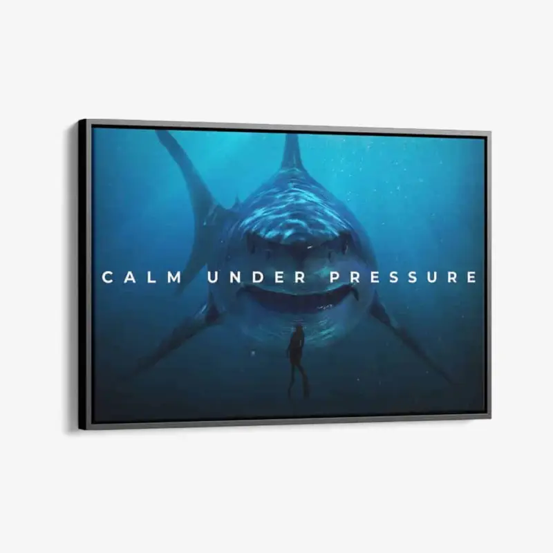 "Calm Under Pressure" - Canvas - 40x60 cm Vente Directe
