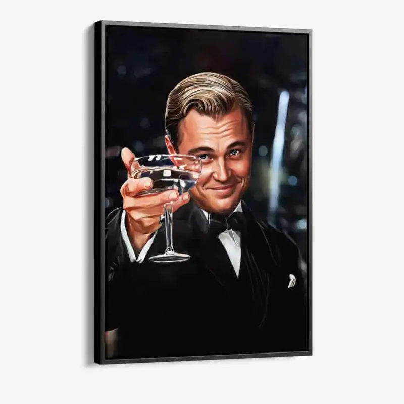 "Cheers Gatsby" - Canvas - 40x60 cm Top Vente