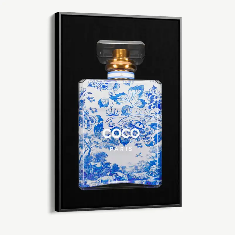 Vente Directe "COCO Delft Blue" - Canvas - 40x60 cm