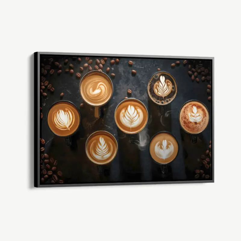 "Coffee Сups" - Canvas - 40x60 cm Paiement Sécurisé