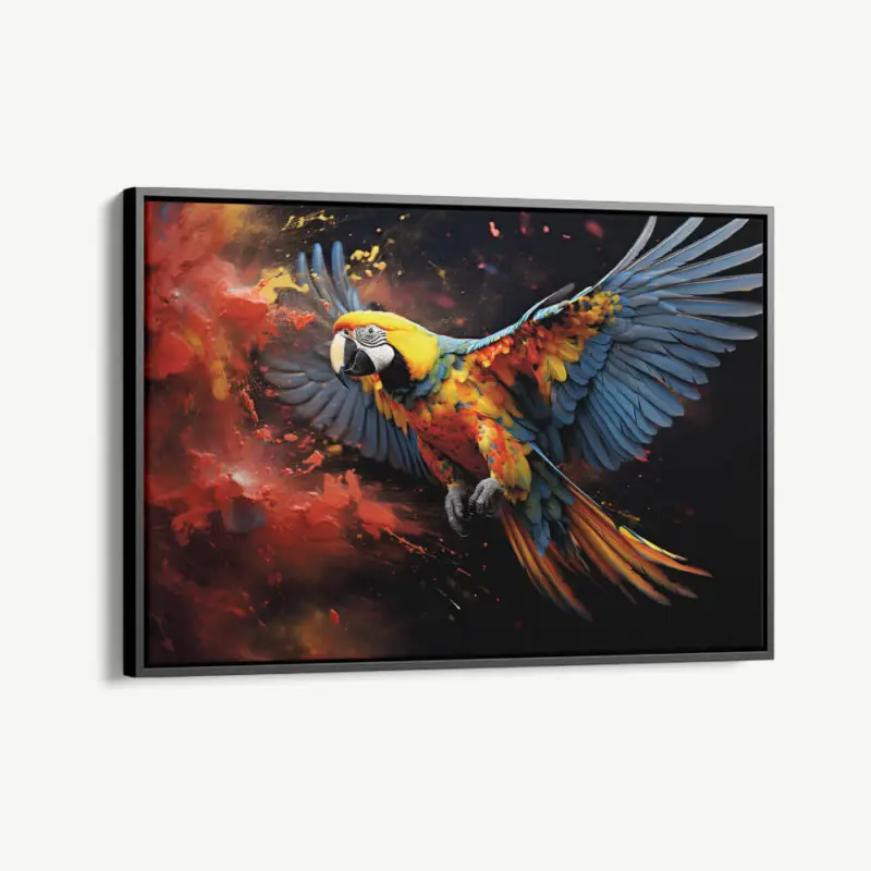 "Color Parrot II" - Canvas - 40x60 cm Expédition Rapide