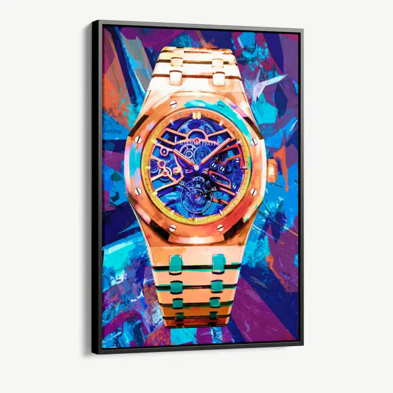 "Colored Watch I" - Canvas - 40x60 cm Haute Qualité