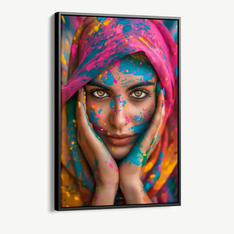 "Colorful Lady" - Canvas - 40x60 cm Promotion