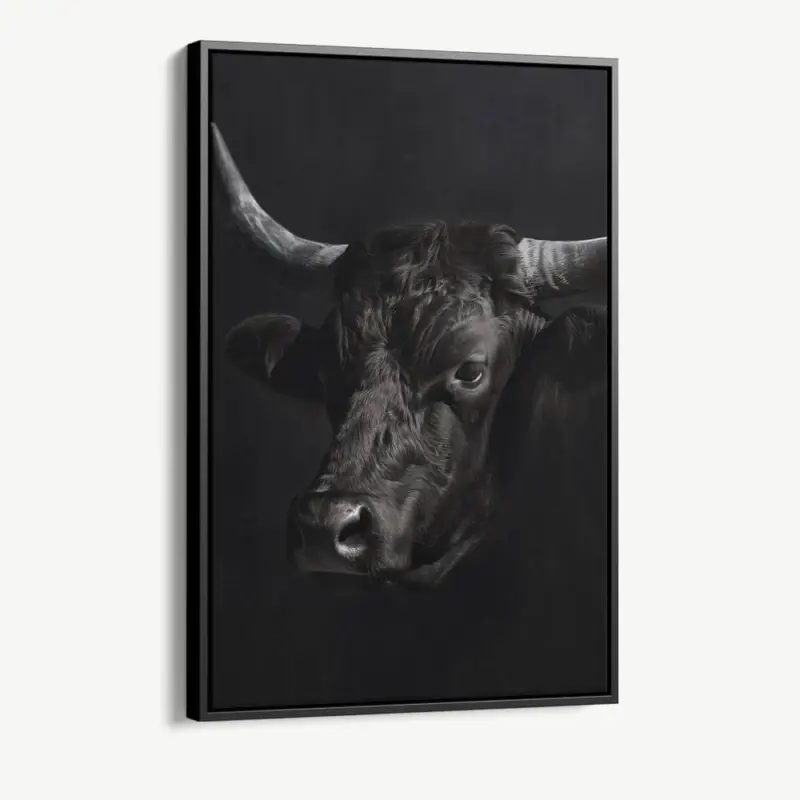 "Cow Horns" - Canvas - 40x60 cm Authentique