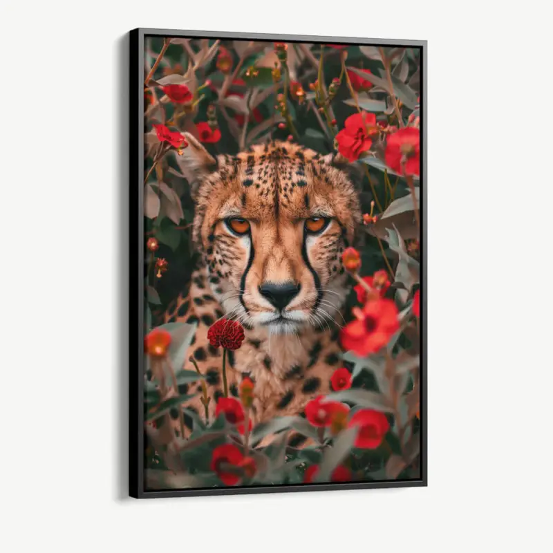 "Crimson Camouflage" - Canvas - 40x60 cm Populaire