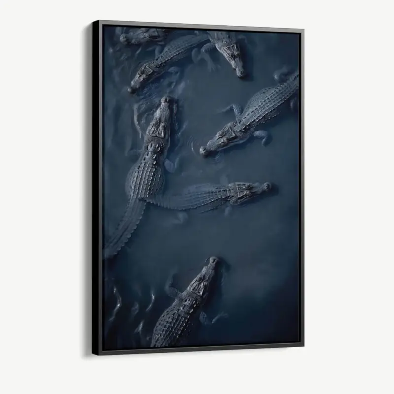 "Crocodiles" - Canvas - 40x60 cm Promotion