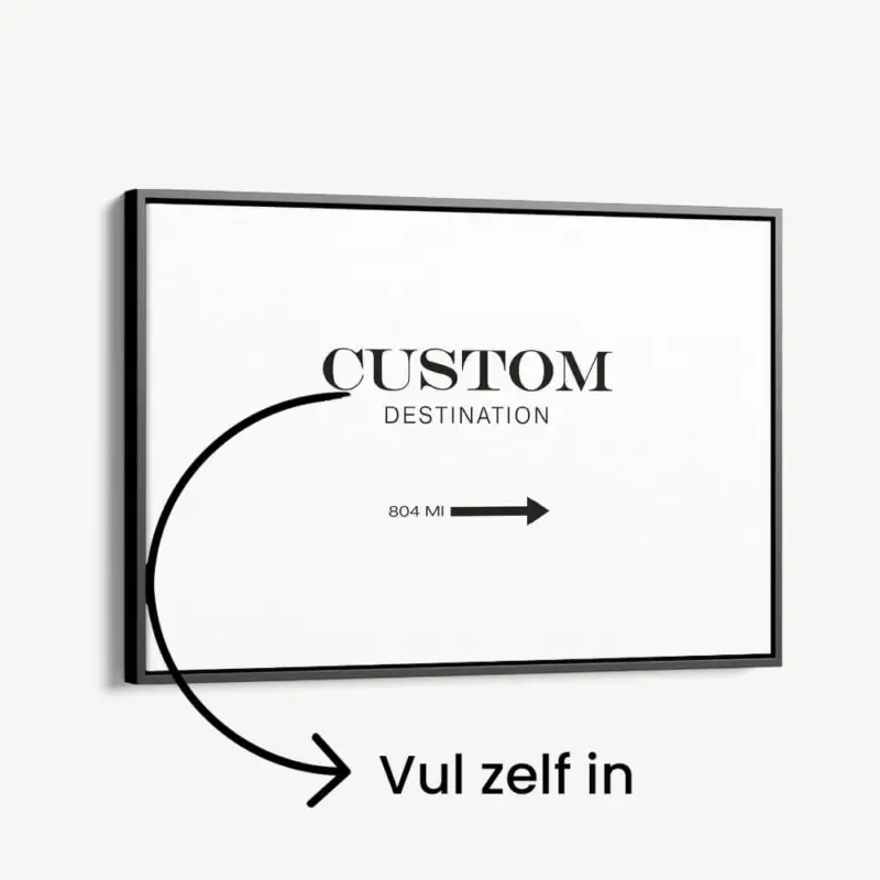 "Custom Destination HZ" - Canvas - 40x60 cm Pas Cher