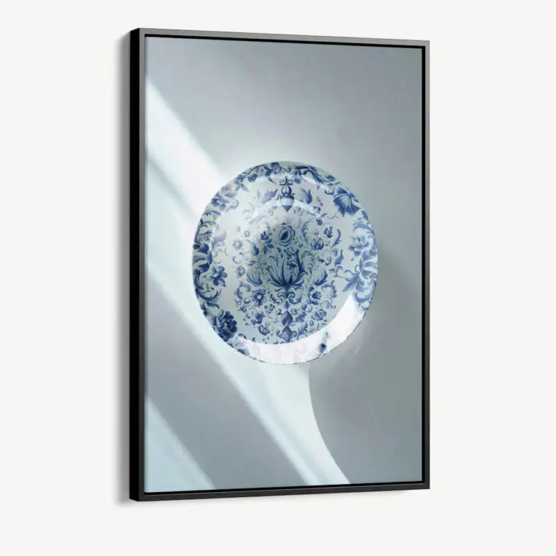 "Delft Blue Plate" - Canvas - 40x60 cm Produit De Marque