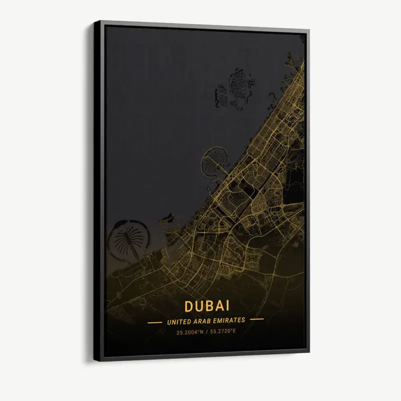 "Dubai Gold" - Canvas - 40x60 cm Vente Directe