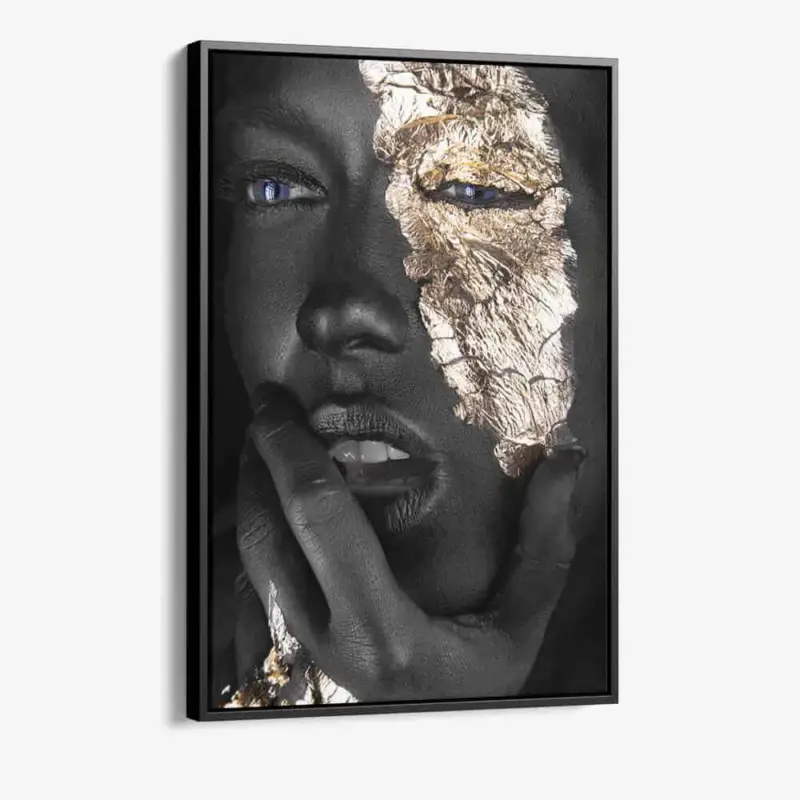"Face of Gold I" - Canvas - 40x60 cm Meilleur Choix