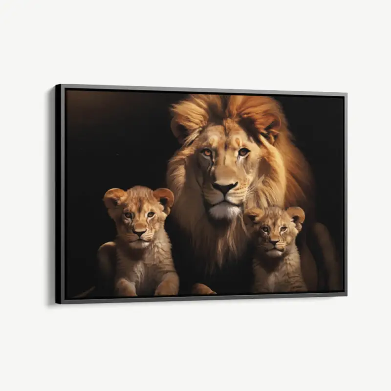 "Father & Kids" - Canvas - 40x60 cm Meilleur Choix