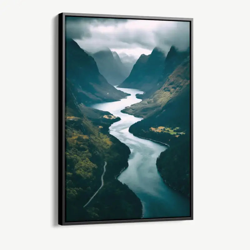 "Fjord I" - Canvas - 40x60 cm Offre Spéciale