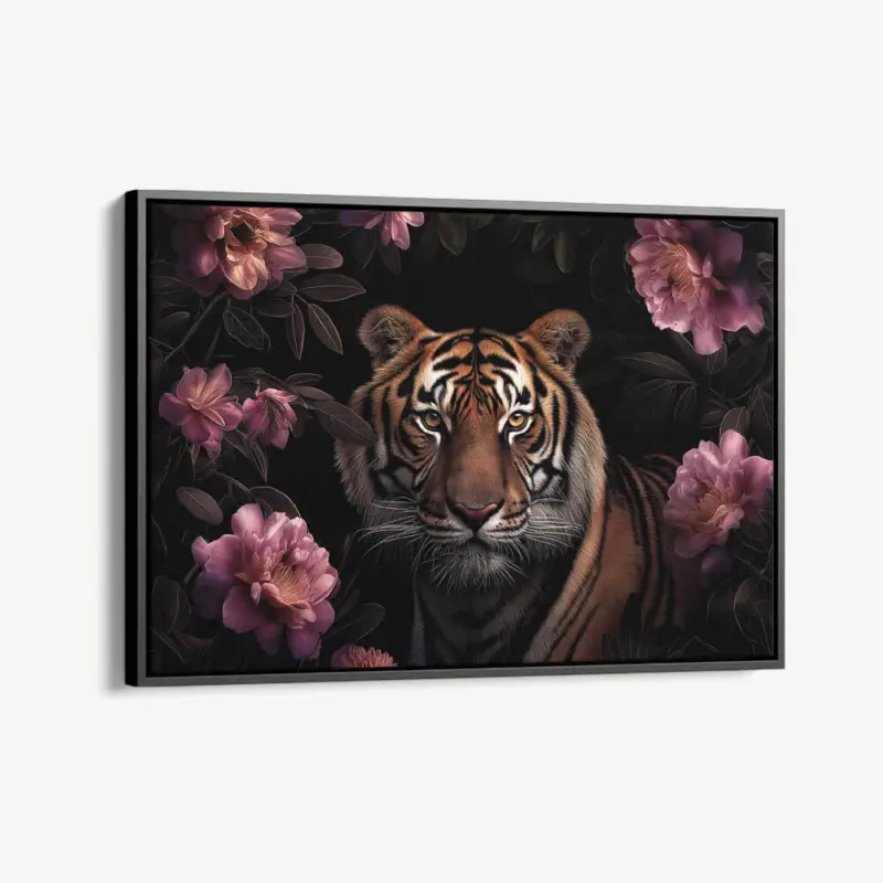 "Flower Tiger" - Canvas - 40x60 cm Nouveauté