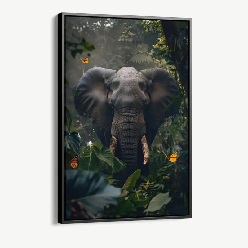 "Forest Elephant" - Canvas - 40x60 cm Livraison Gratuite