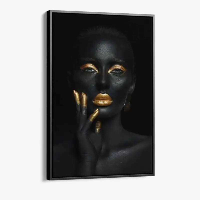 Vente Directe "Golden Woman I" - Canvas - 40x60 cm