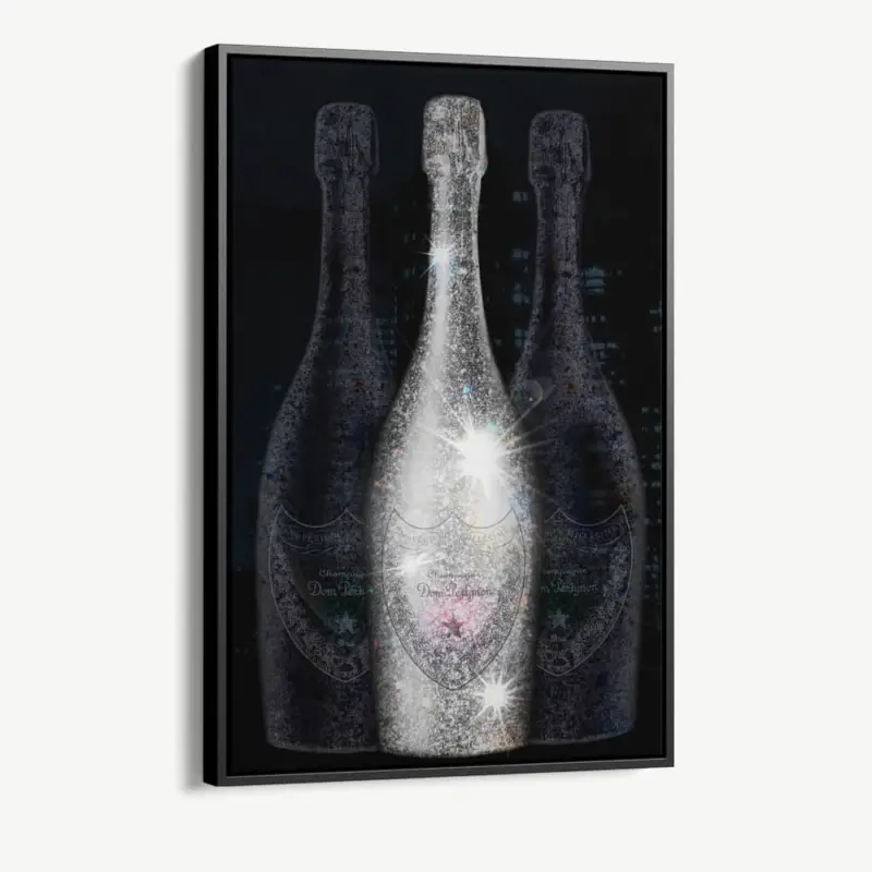 Usine Directe "Silver Bottles" - Canvas - 40x60 cm