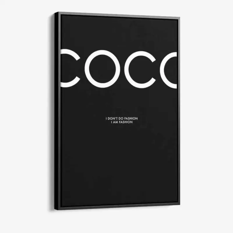 Vente Directe “Black Coco” - Canvas - 40x60 cm