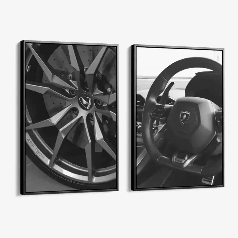 Vente Directe Bundle: "Lambo" (2x) - Canvas - (2x ) 40x60 cm