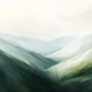 Berglandschap in Zachte Tinten - Olieverf / 40x80 Nouveauté