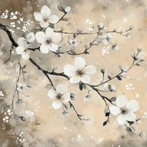 Achat Immédiat Bloesem in zachte tinten - Dibond / 60x80