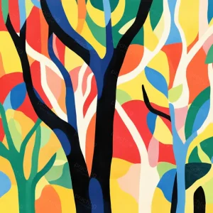 Acheter En Ligne Bomen in Bos - Canvas / 40x40