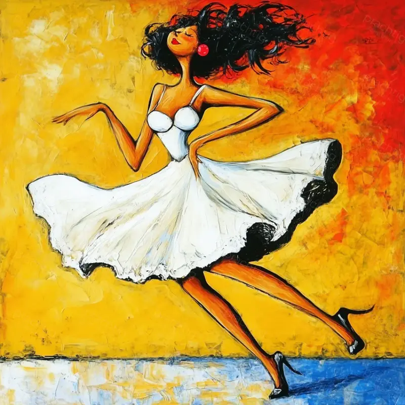 Achetez Aujourd’hui Dansen in de Zon - Olieverf / 50x50