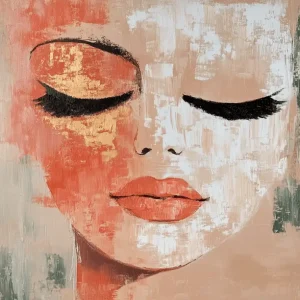 Acheter Direct Dromerige Vrouw in Zachte Kleuren - Olieverf / 60x80