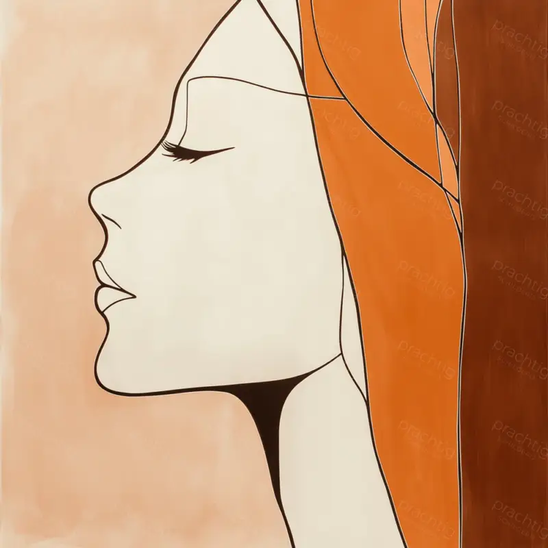 Acheter En Ligne Dromerige Zijaanzicht Vrouw - Dibond / 40x40