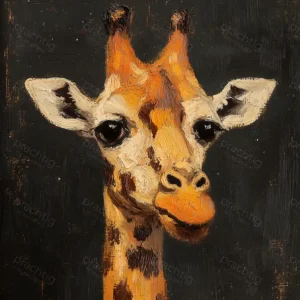 Achetez Aujourd’hui Giraffe Glimlach - Canvas / 30x40