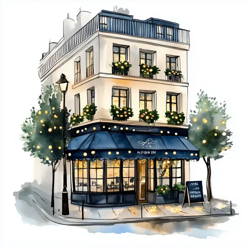 Achetez Aujourd’hui Gezellig Café op Straathoek - Canvas / 40x40